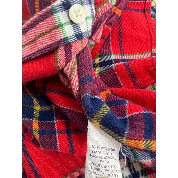 Gitman Bros Flannel Shirt Mens Small S Tartan Plaid Made In USA Button Up - Picture 8 of 8